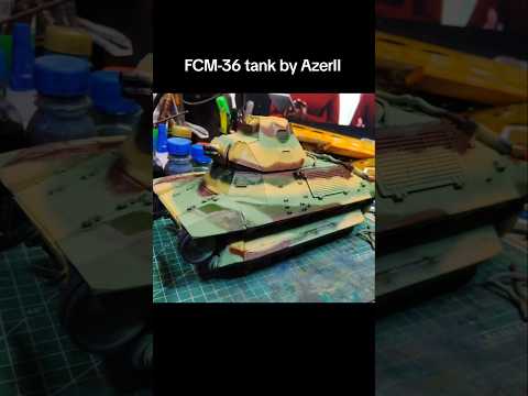 Покраска модели танка FCM-36 от бренда AzerII.2 часть. #клуб #моделизм #покраска #танк