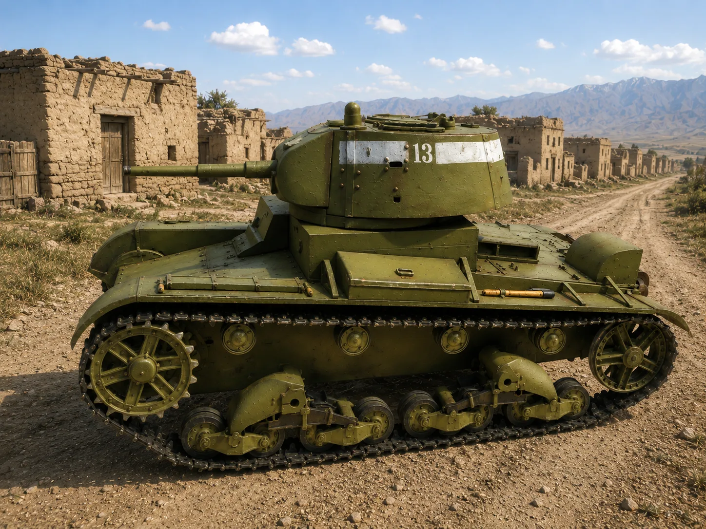 T-26 1938 tank model set