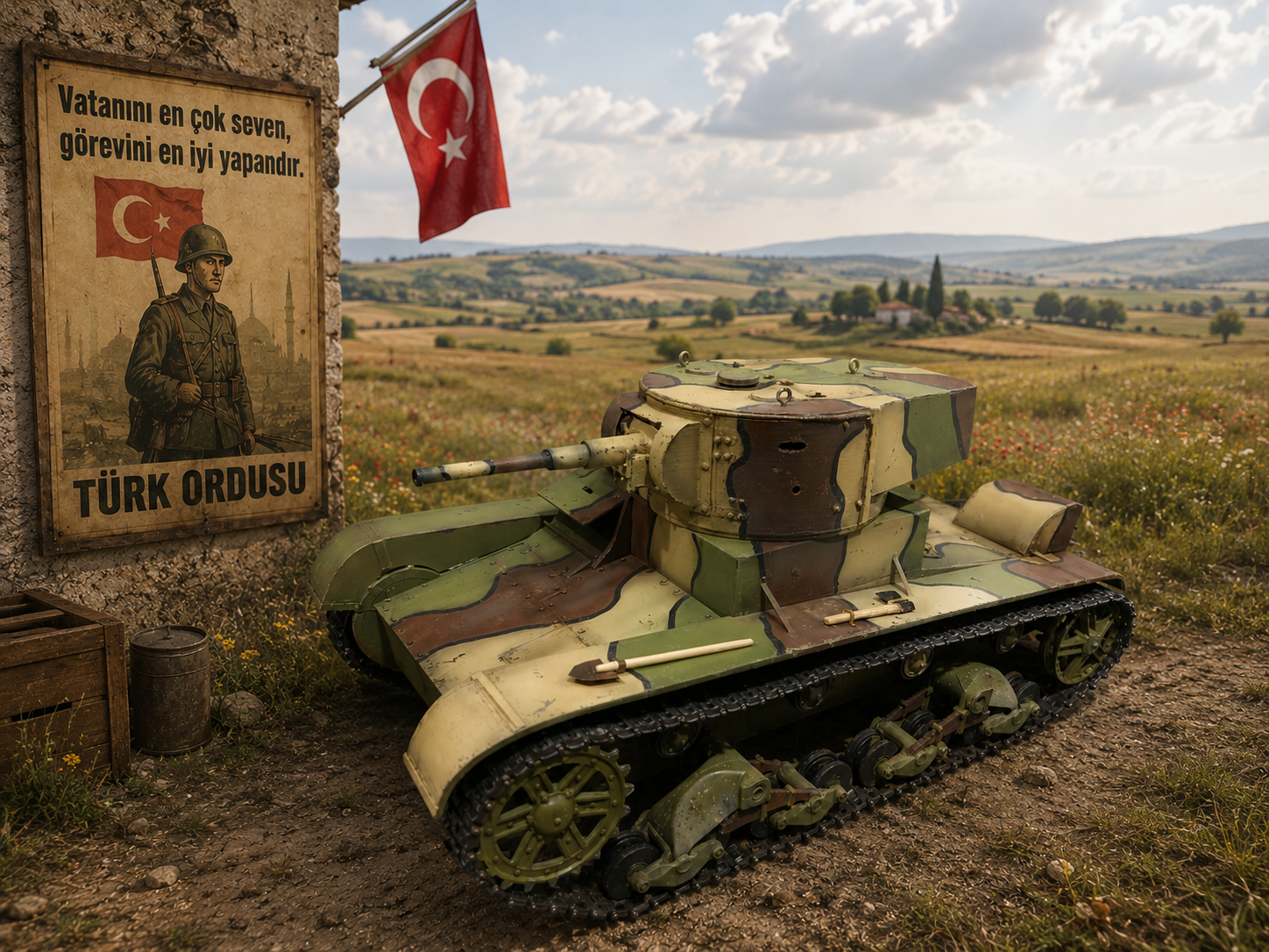 T-26 1934 tank model set