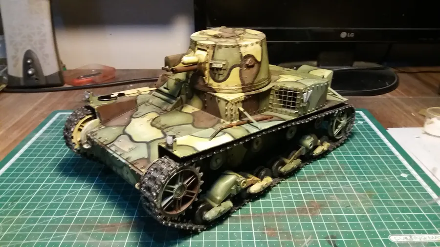 Vickers Mk B tank model set