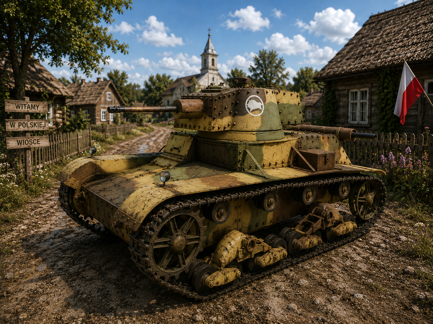 7TP Polish tank model set