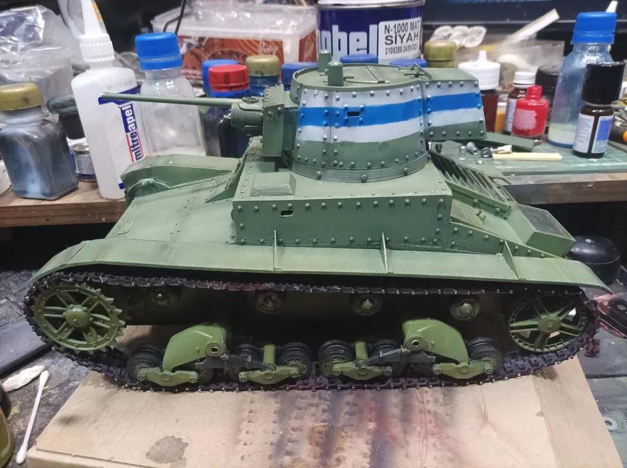 Vickers Mk F tank model set