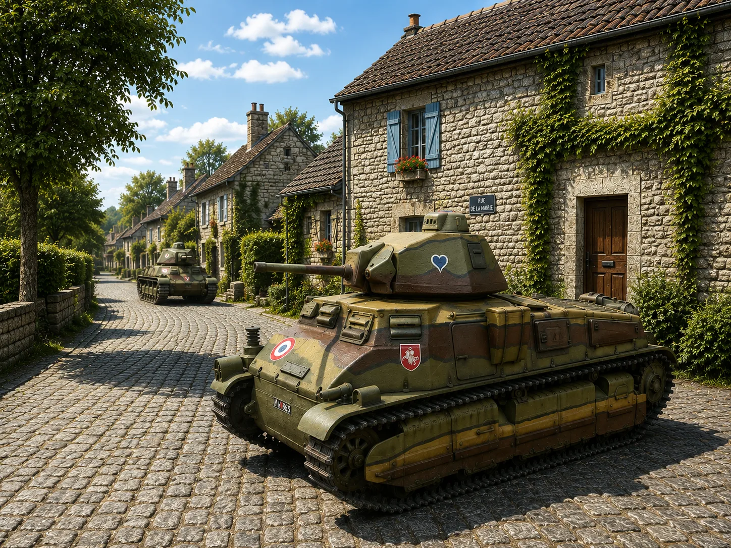 SOMUA S-35 tank model set