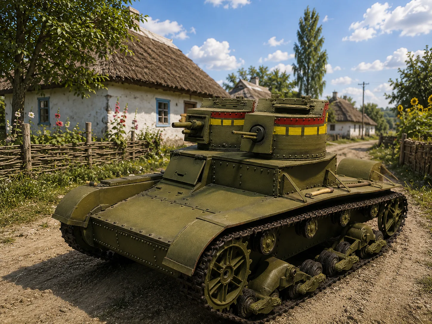 T-26 1933 tank model set