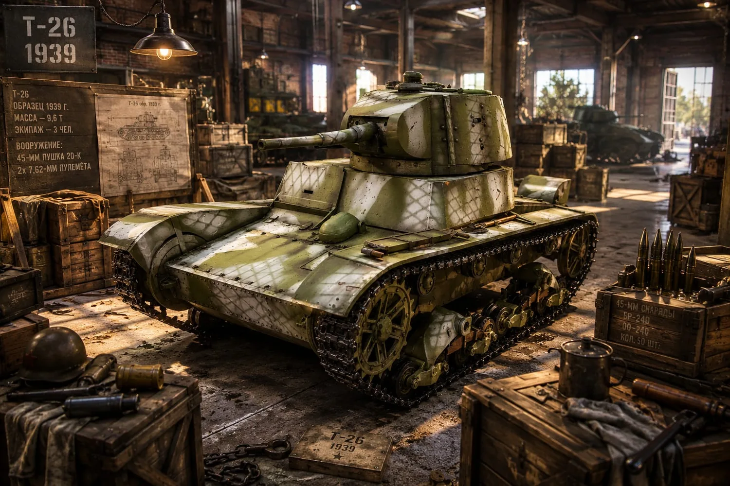 T-26 1939 tank model set
